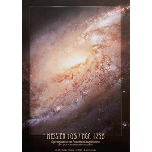 Affiche AstroMedia Galaxie spirale Messier 106