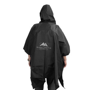 Summit-Creative Poncho de pluie noir