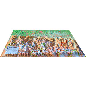 Carte régionale 3Dmap Hautes-Pyrénées (61cm x 41cm)