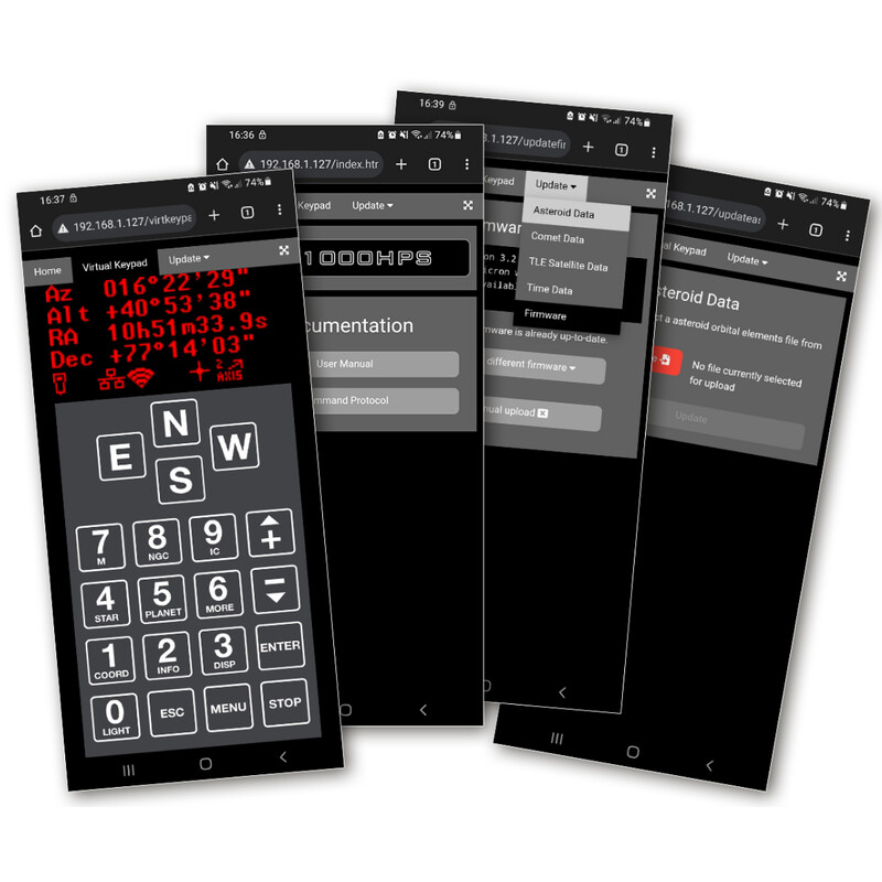 10Micron Montierung GM 1000 HPS GoTo