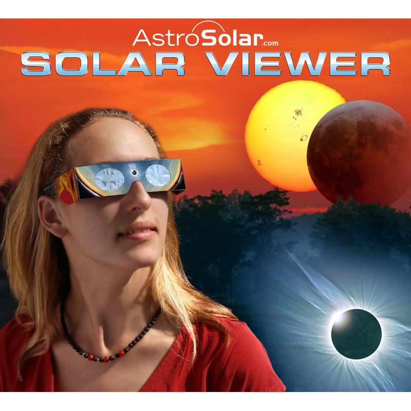 Baader Sonnenfinsternis-Brille Sonnenfinsternis Beobachtungsbrille Solar Viewer AstroSolar® Silver/Gold, 100 Stück