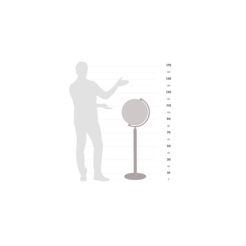 Zoffoli living Standglobus Vasco da Gama All Black 40cm