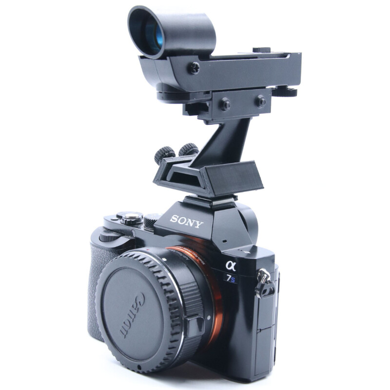 Astroprints Blitzschuhadapter mit Sucherschuh für Leuchtpunktsucher