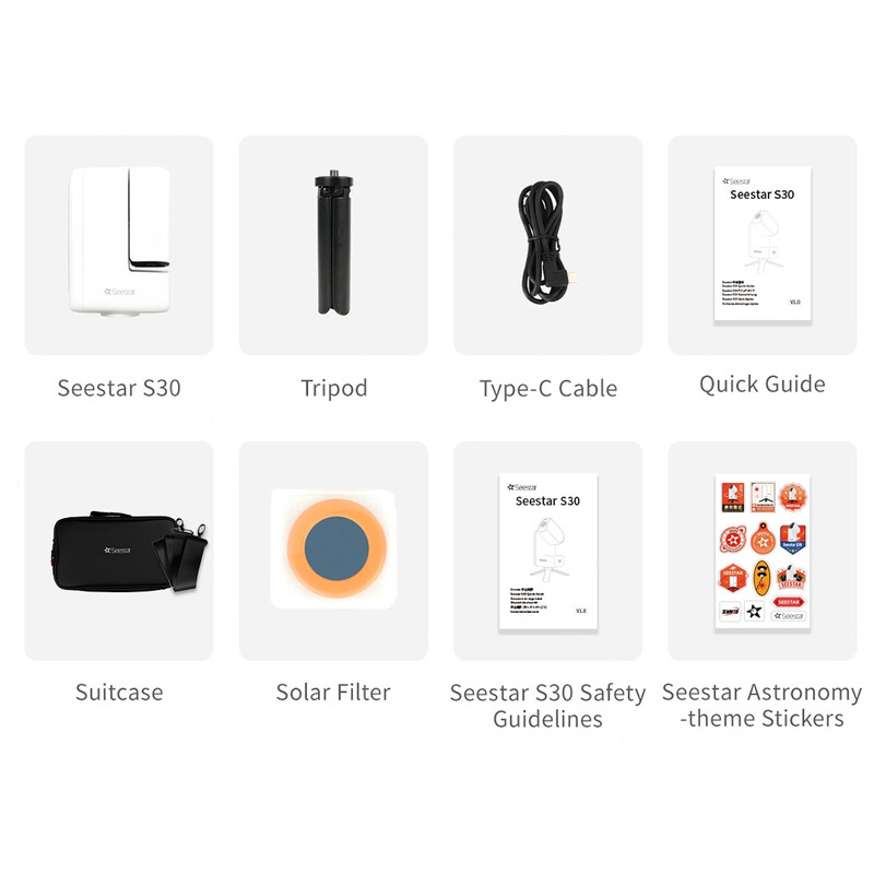 Smart Telescope ZWO AP 30/150 Seestar S30