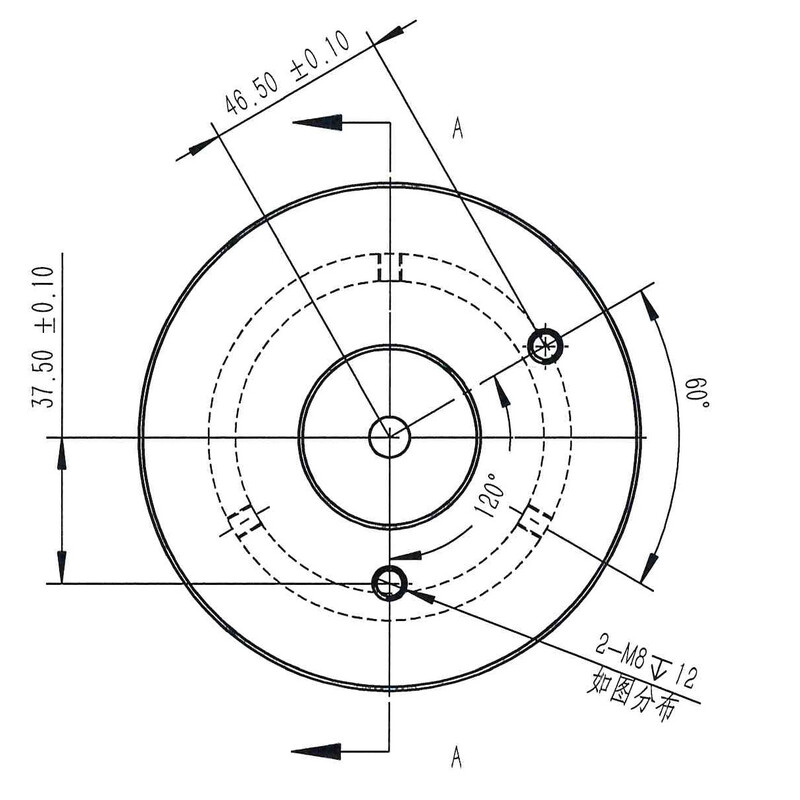 Omegon Vixen-Montierungsadapter 45mm für Pro Säule