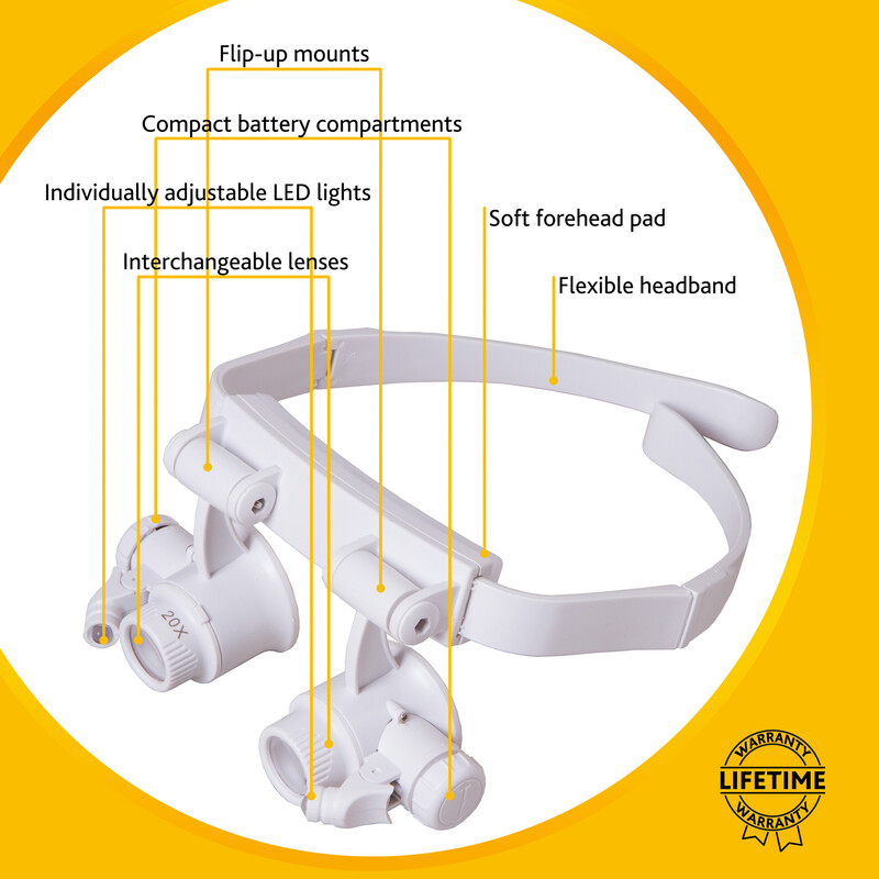 Levenhuk Lupe Zeno Vizor G6 25x LED