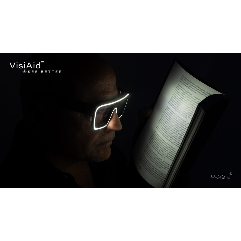 LESS Lupe VisiAid,  Beleuchtungsbrillen, Komplettset, Tisch & Mobil