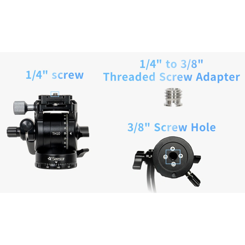 Tête vidéo ZWO TH10 Seestar Smart Telescope