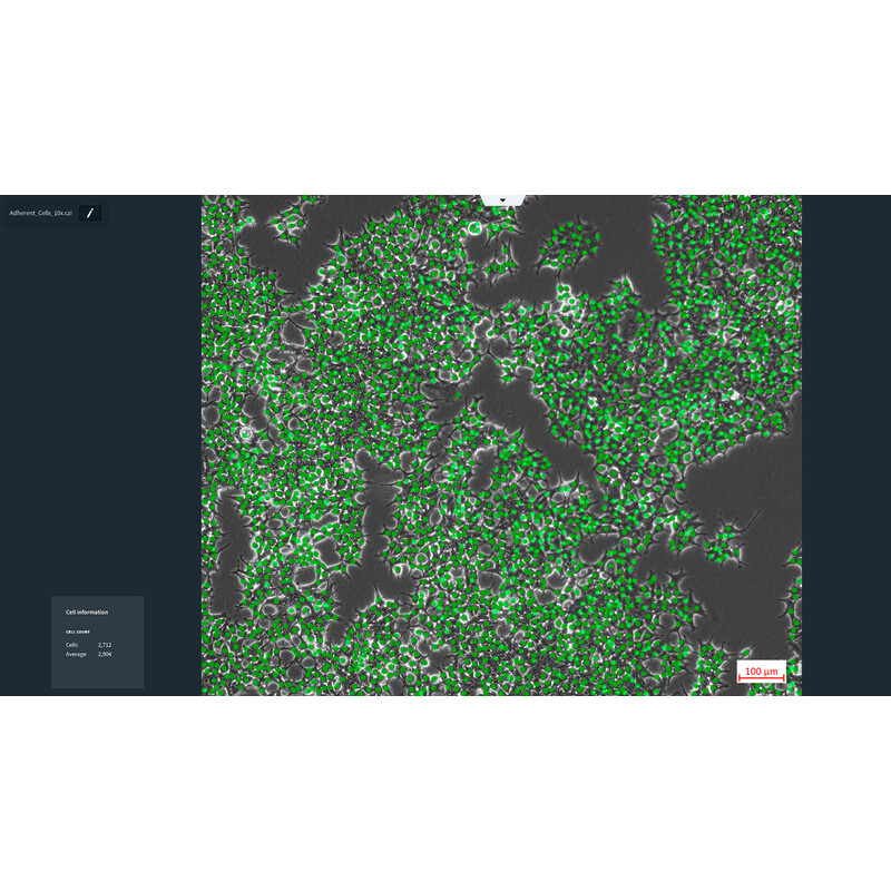 ZEISS Software Labscope Modul AI Cell Counting DLic