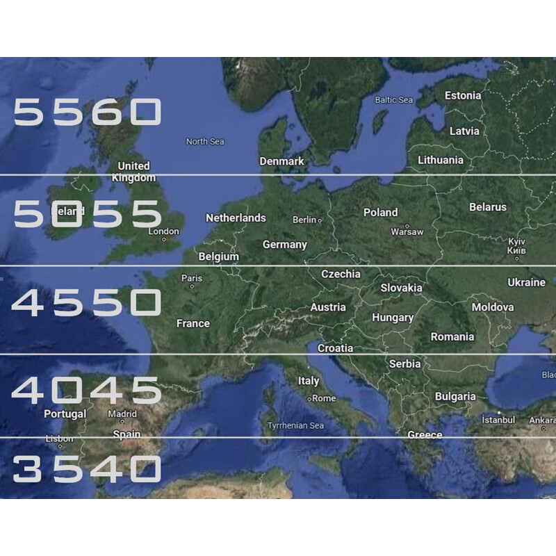Table équatoriale TMS-ASTRO Plateforme EQ visuelle 50°-55°