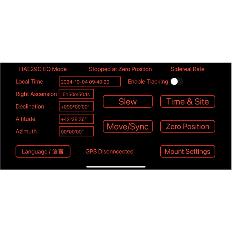 Monture iOptron HAE29C-EC AZ/EQ dual SWG
