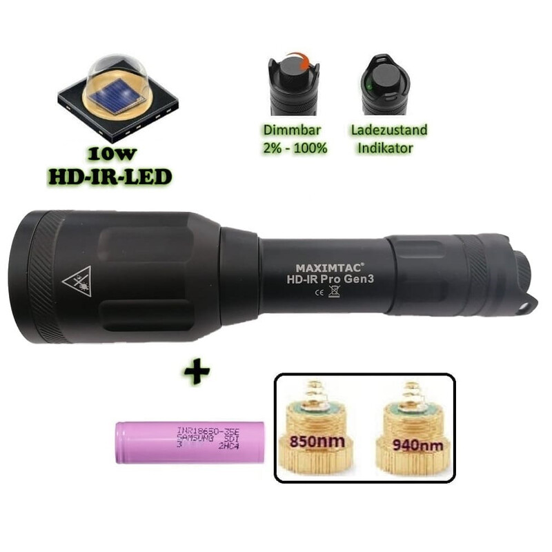 Maximtac HD-IR Pro Gen 3 LED eclairage ir