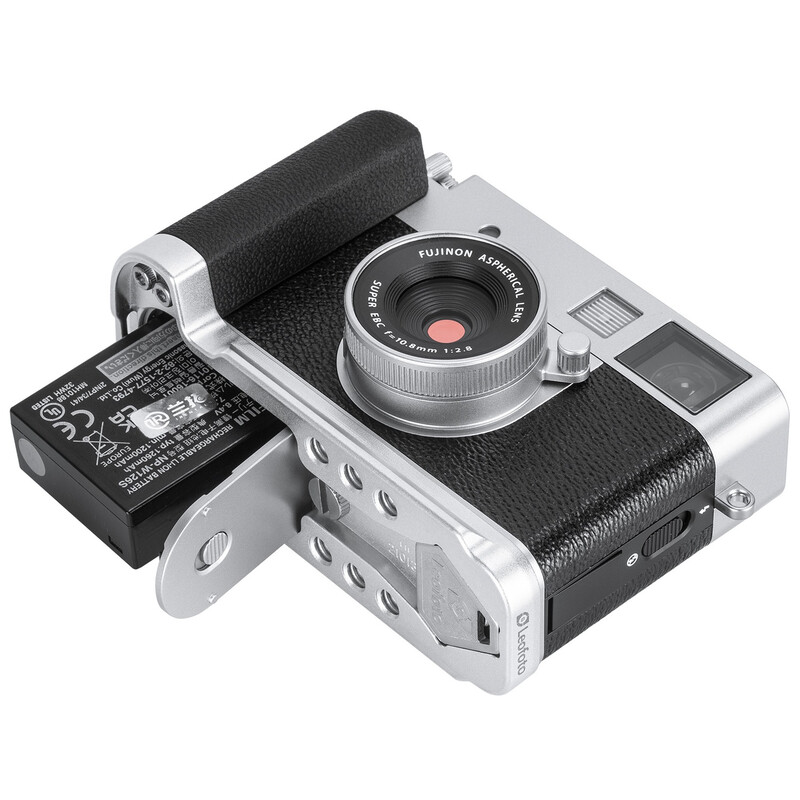 Leofoto LPF-X half Kameragriff für Fuji X half silber