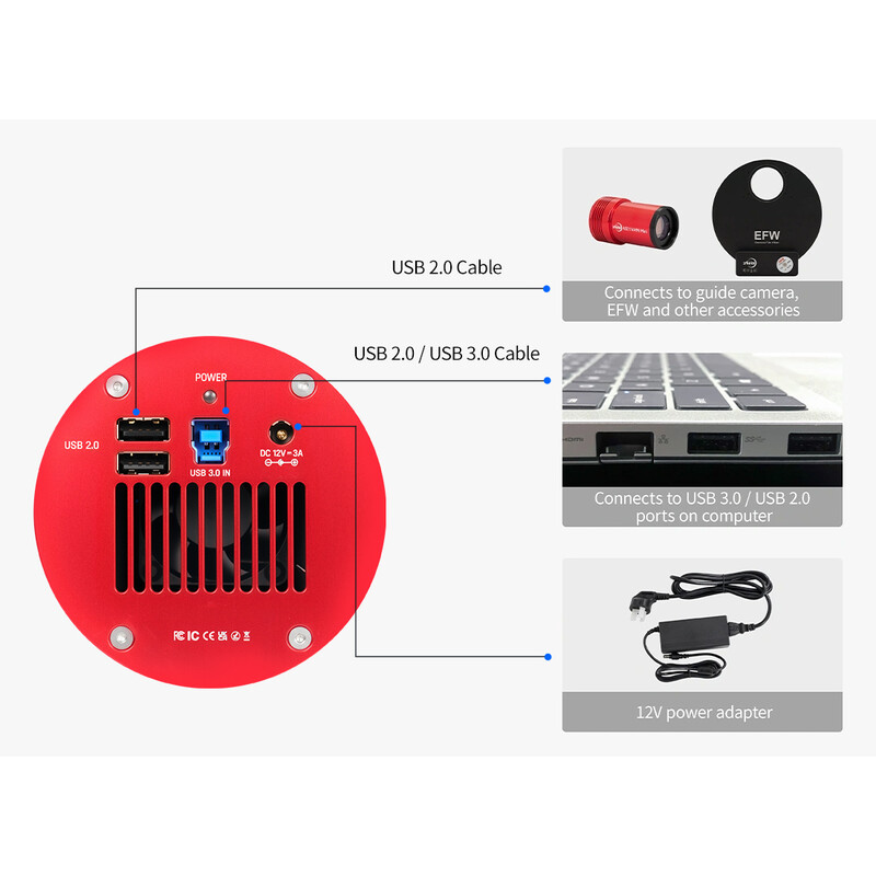 Caméra ZWO ASI 2600 MC Pro Color