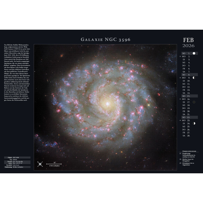 Astronomie-Verlag Weltraum-Kalender 2026