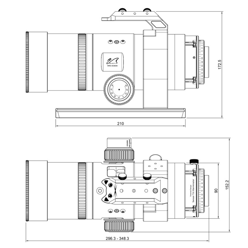 William Optics Apochromatischer Refraktor AP 56/269 UltraCat 56 WIFD
